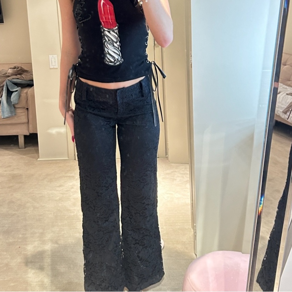 Vintage lace dolce and gabbana pants
